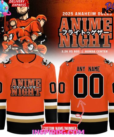 Anaheim Ducks Anime Night 2025 Hockey Jersey