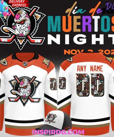 Anaheim Ducks Dia De Los Muertos 2024 Hockey Jersey