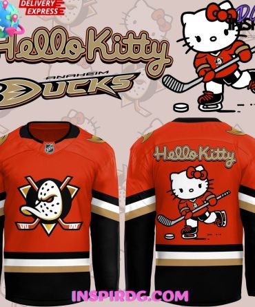 Anaheim Ducks Hello Kitty Limited Edition Hockey Jersey
