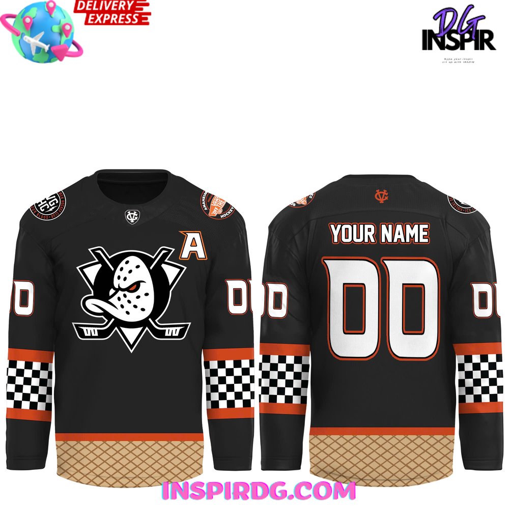 Anaheim Ducks Vans Off The Wall Special Hockey Jersey - Image 2