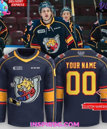 Barrie Colts New Uniform 2024-25 Black Hockey Jersey