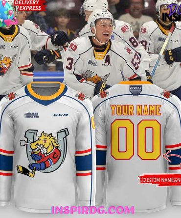 Barrie Colts New Uniform 2024-25 White Hockey Jersey