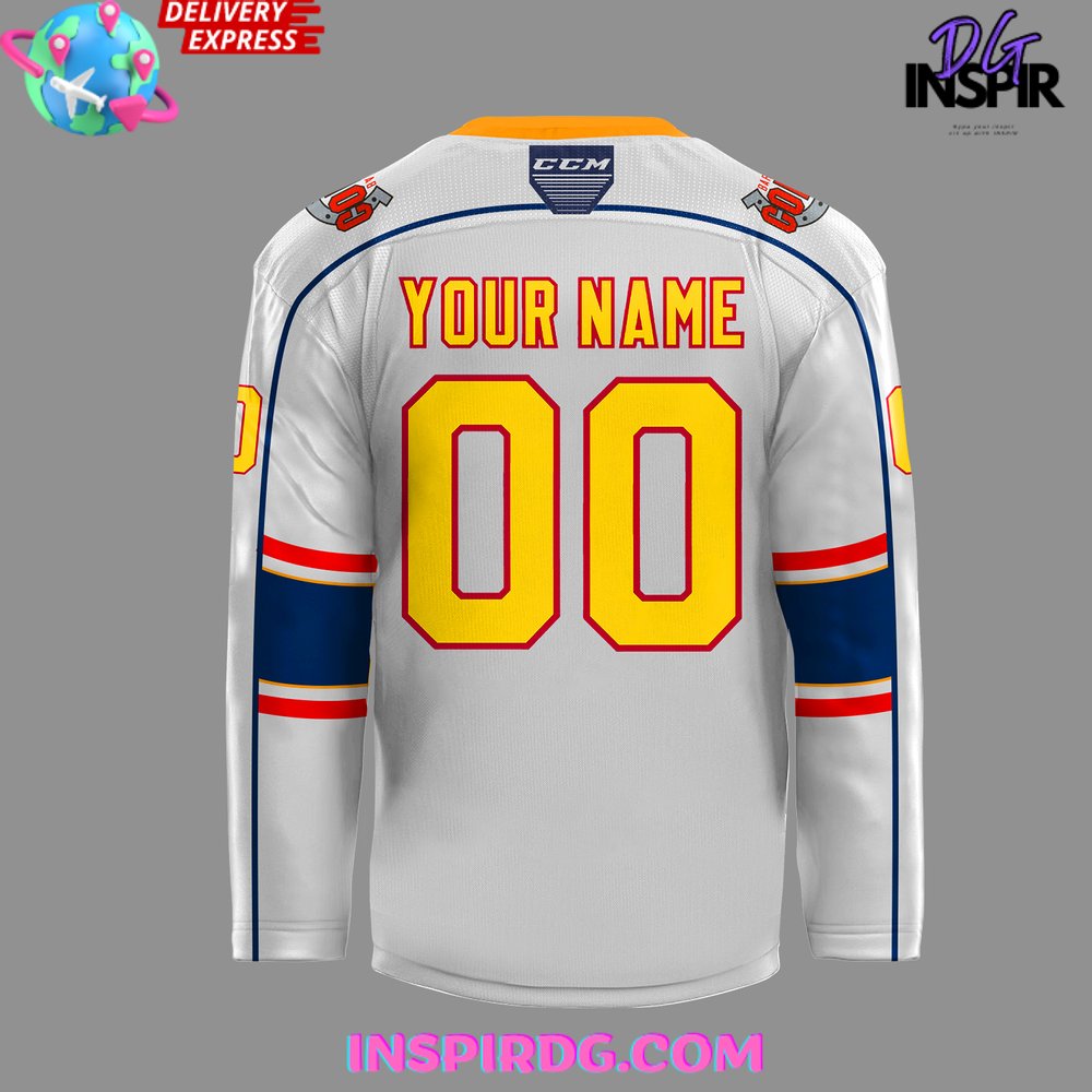 Barrie Colts New Uniform 2024-25 White Hockey Jersey - Image 4