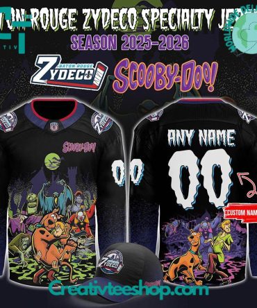 Baton Rouge Zydeco X Scooby-Doo Night 2025 Custom Hockey Jersey