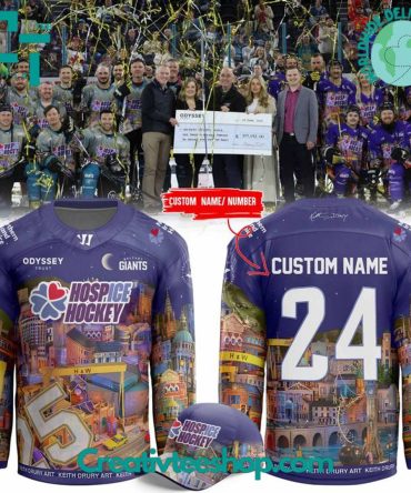 Belfast Giants X Northern Ireland Children'S Hospice 2025 Personalized Hockey Jersey