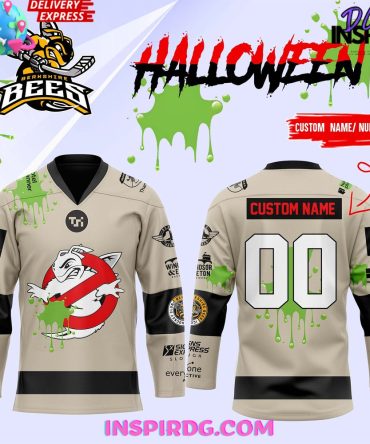 Berkshire Bees X Ghostbusters Halloween 2024 Hockey Jersey