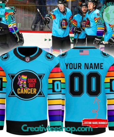 Binghamton Black Bears “Sock Out Cancer” Hockey Jersey