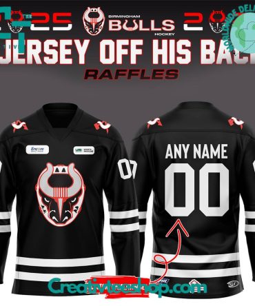 Birmingham Bulls Hockey 2025 Black Hockey Jersey
