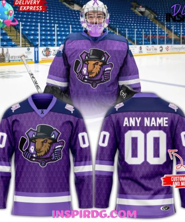 Bloomington Bison Fights Cancer 2025 Hockey Jersey