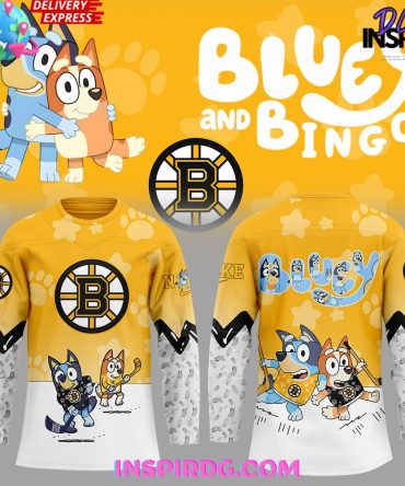 Boston Bruins Bluey And Bingo Special Jersey