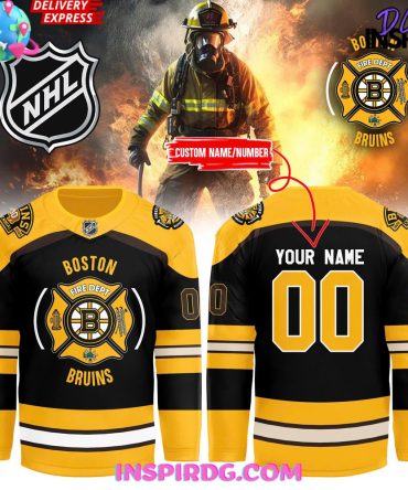 Boston Bruins Firefighter Appreciation Night Performance Hockey Jersey