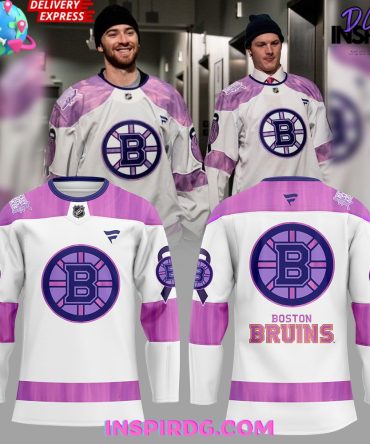 Boston Bruins Hockey Fights Cancer Special Hockey Jersey