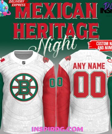 Boston Bruins Mexican Heritage Night 2025 Hockey Jersey