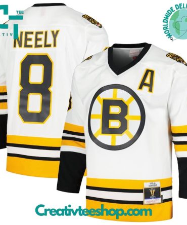 Boston Bruins Mitchell Ness 199394 Blue Line Player Hockey Jersey