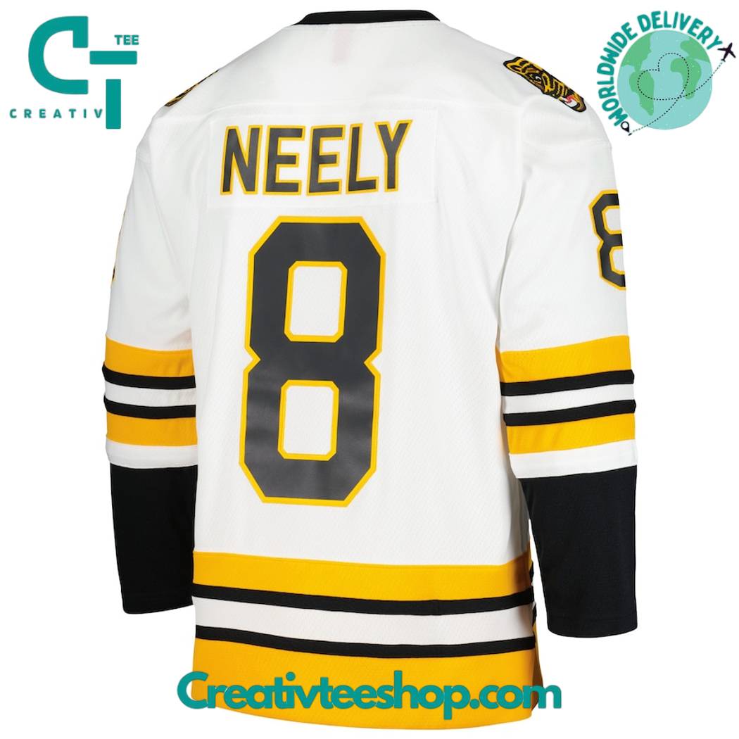 Boston Bruins Mitchell Ness 199394 Blue Line Player Hockey Jersey - Image 3