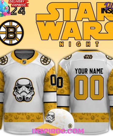 Boston Bruins X Star Wars Night Custom Hockey Jersey