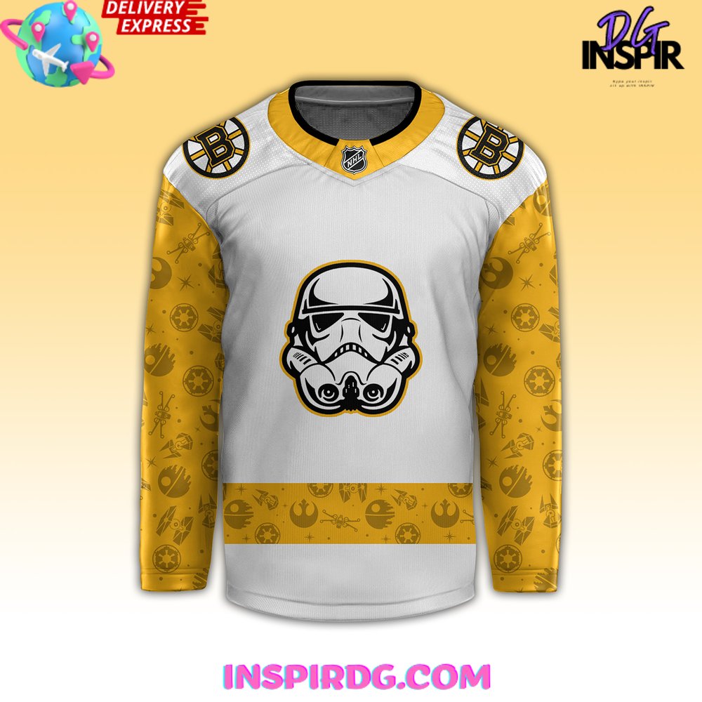 Boston Bruins X Star Wars Night Hockey Jersey - Image 2