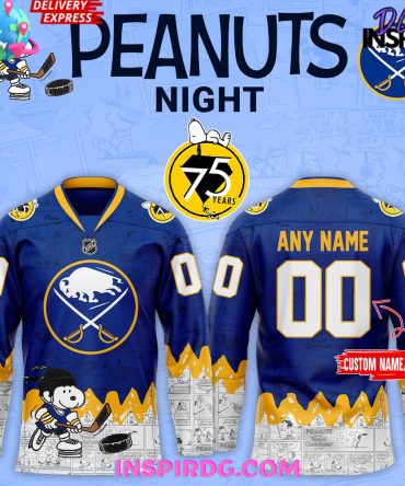 Buffalo Sabres 75Th Anniversary Of Peanuts Jersey