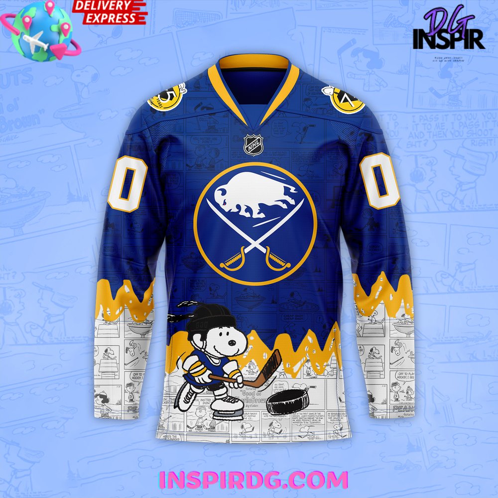 Buffalo Sabres 75Th Anniversary Of Peanuts Jersey - Image 2