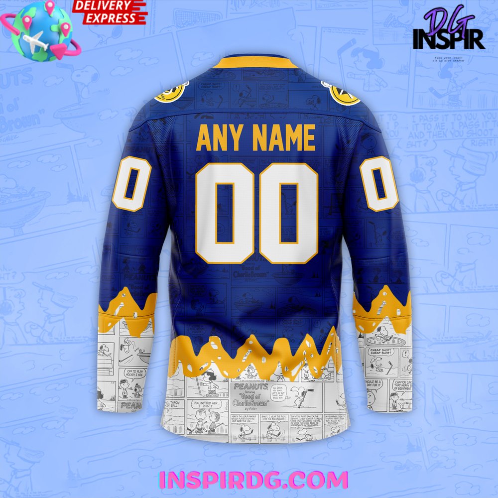 Buffalo Sabres 75Th Anniversary Of Peanuts Jersey - Image 3