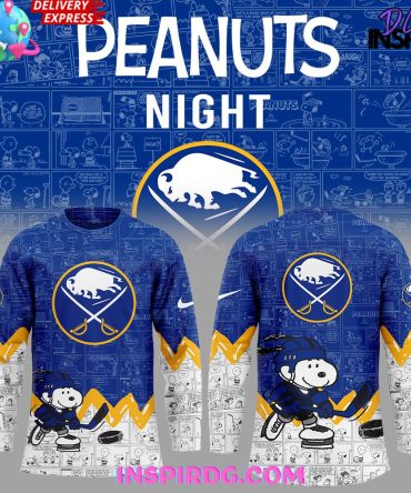 Buffalo Sabres Anniversary Of Peanuts Limited Edition Hockey Jersey