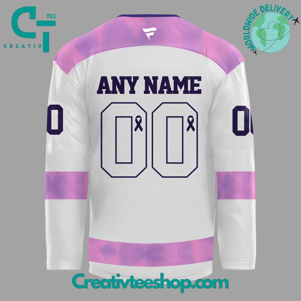 Buffalo Sabres Hockey Fights Cancer Custom Jersey - Image 3