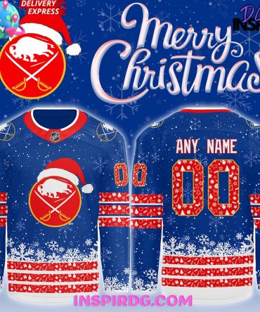 Buffalo Sabres Merry Christmas 2024 Hockey Jersey