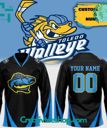 Chl Toledo Walleye Black Hockey Jersey