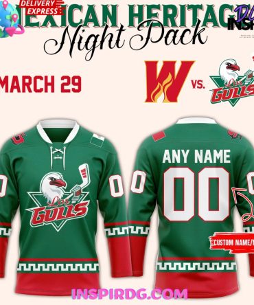 San Diego Gulls Mexican Heritage Night 2025 Hockey Jersey