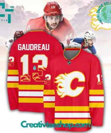 Calgary Flames In Loving Memory Johnny Gaudreau Hockey Jersey