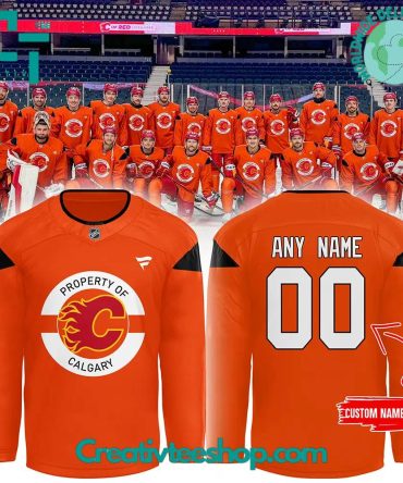 Calgary Flames Truth And Reconciliation Orange Shirt Day Hockey Jersey
