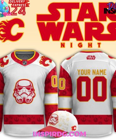 Calgary Flames X Star Wars Night Custom Hockey Jersey