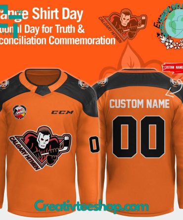 Calgary Hitmen Orange Shirt Day Hockey Jersey