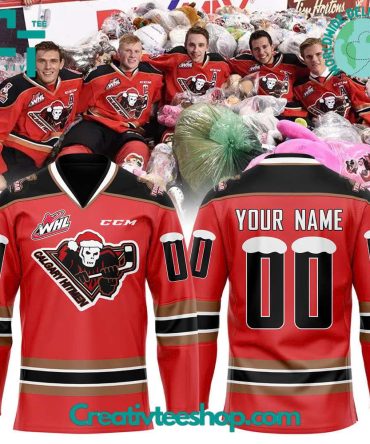 Calgary Hitmen Teddy Bear Toss Limited Edition Hockey Jersey