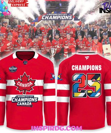 Canada Fanatics Steel 2025 4 Nations Face Off Champions Jersey