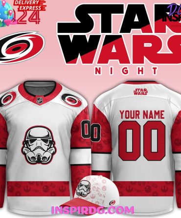 Carolina Hurricanes X Star Wars Night 2024 Custom Hockey Jersey
