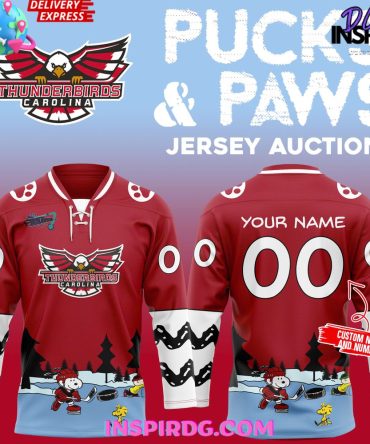Carolina Thunderbirds Pucks And Paws 2025 Jersey