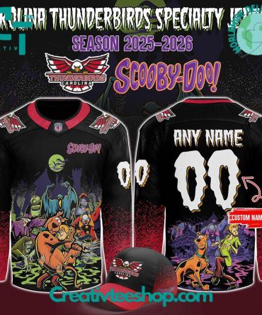 Carolina Thunderbirds X Scooby-Doo Night 2025 Custom Hockey Jersey