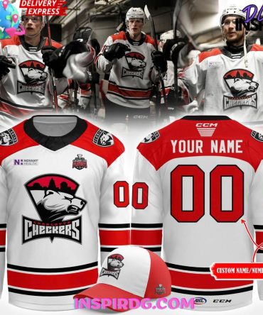 Charlotte Checkers 2025 Calder Cup Playoffs White Hockey Jersey