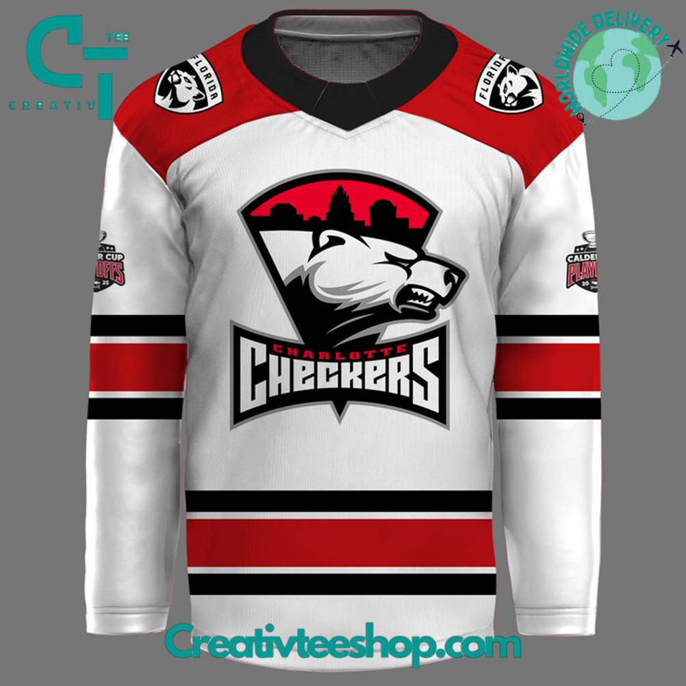 Charlotte Checkers Eastern Conference Champions 2025 Limited Edition Hockey Jersey - Image 2