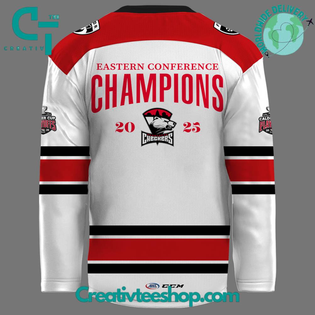 Charlotte Checkers Eastern Conference Champions 2025 Limited Edition Hockey Jersey - Image 3
