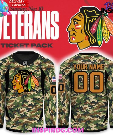 Chicago Blackhawks Military Appreciation Special Hockey Jersey