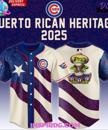 Chicago Cubs Puerto Rican Heritage 2025 Hockey Jersey