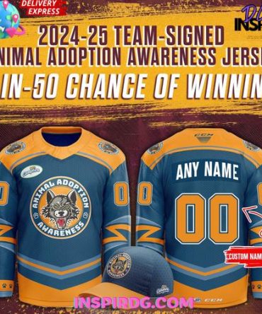 Chicago Wolves Animal Adoption Awareness 2025 Hockey Jersey