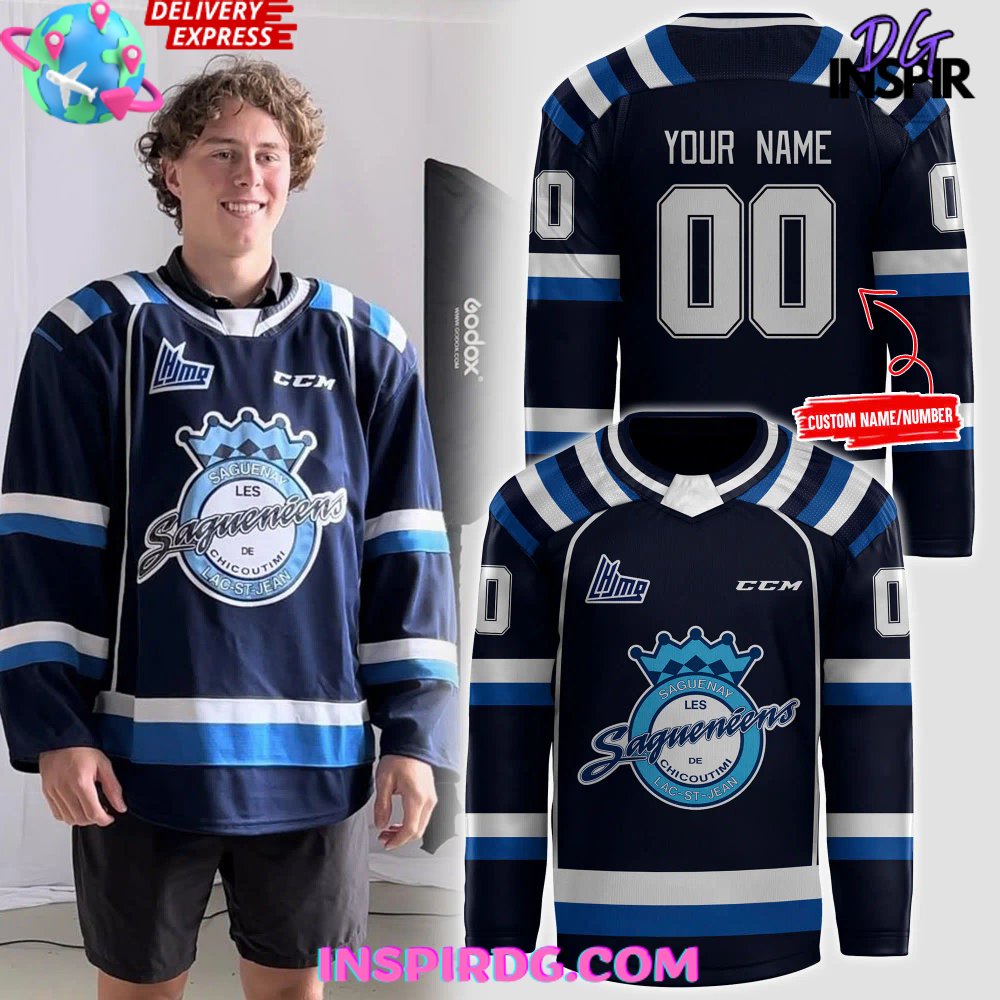 Chicoutimi Saguenéens 2024 Blue Hockey Jersey