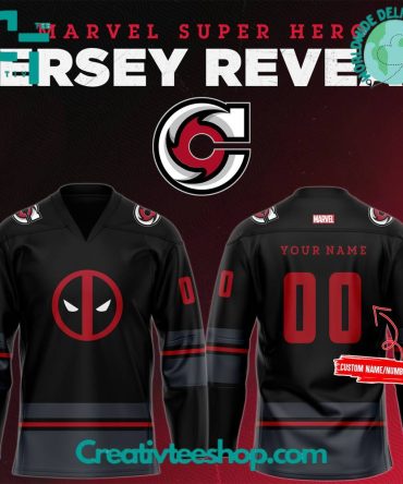 Cincinnati Cyclones X Super Hero Night 2024 Deadpool Limited Edition Jersey