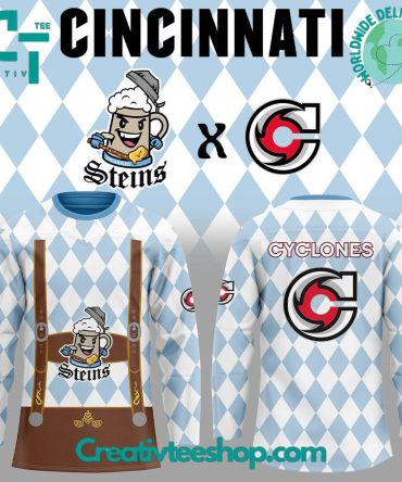 Cincinnati Cyclones X Zinzinnati Steins Hockey Jersey