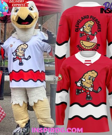 Cleveland Monsters Pucks & Pierogies Weekend Special Red Jersey