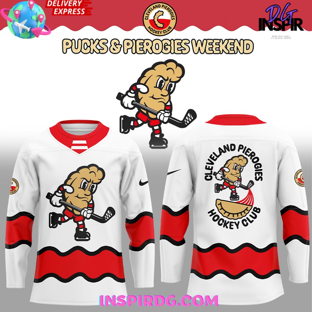 Cleveland Pierogies Hockey Club Pucks & Pierogies Weekend Hockey Jersey