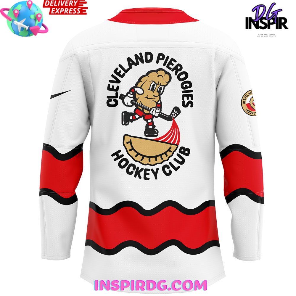 Cleveland Pierogies Hockey Club Pucks & Pierogies Weekend Hockey Jersey - Image 3